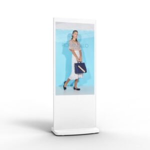 55" WHITE ANDROID FREESTANDING DIGITAL POSTER -L55HD