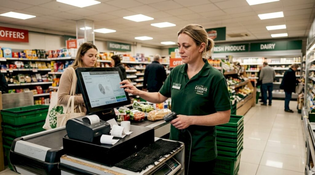 Retail checkout manager using POS terminal