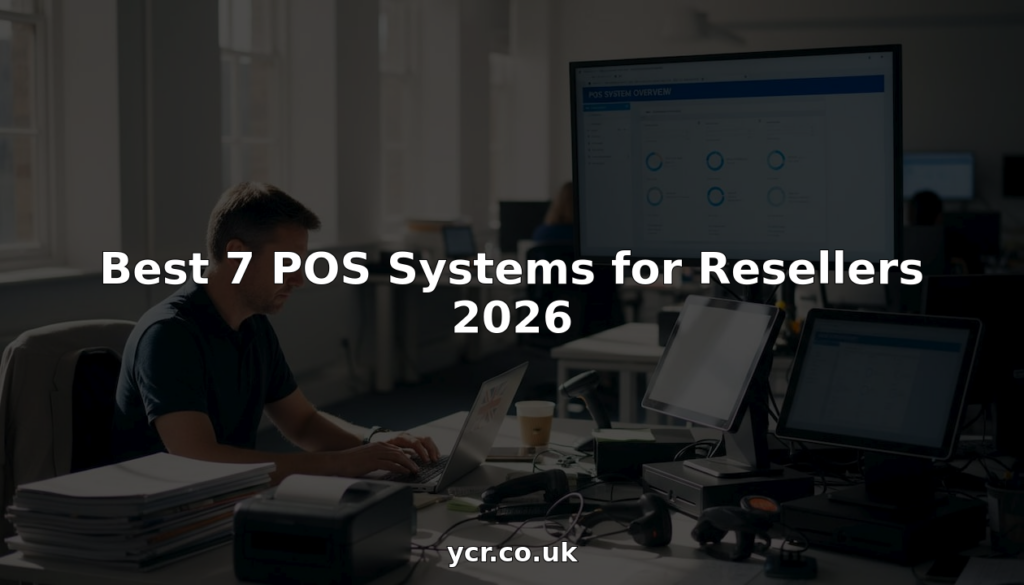 Business reseller at POS system desk
