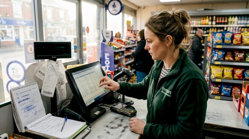 Shop manager using integrated POS system