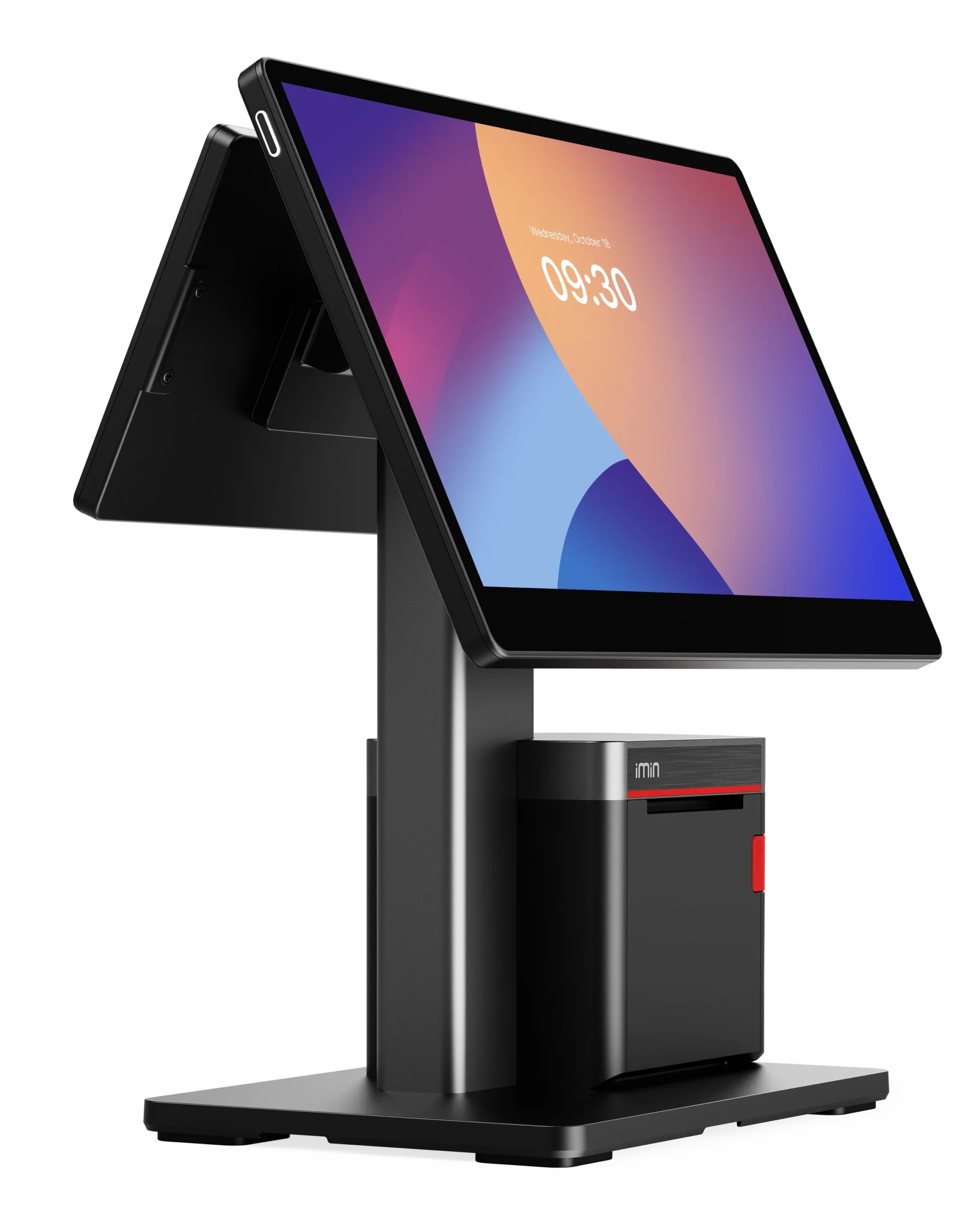 IMIN SWAN 2 PRO (PRINTER) ANDROID 15 8-CORE, 2.0GHZ CORE BOARD 15.6"FHD+15.6"FHD WIFI6 BT NFC 80MM PRINTER GMS 4GB+64GB BLACK - Image 4