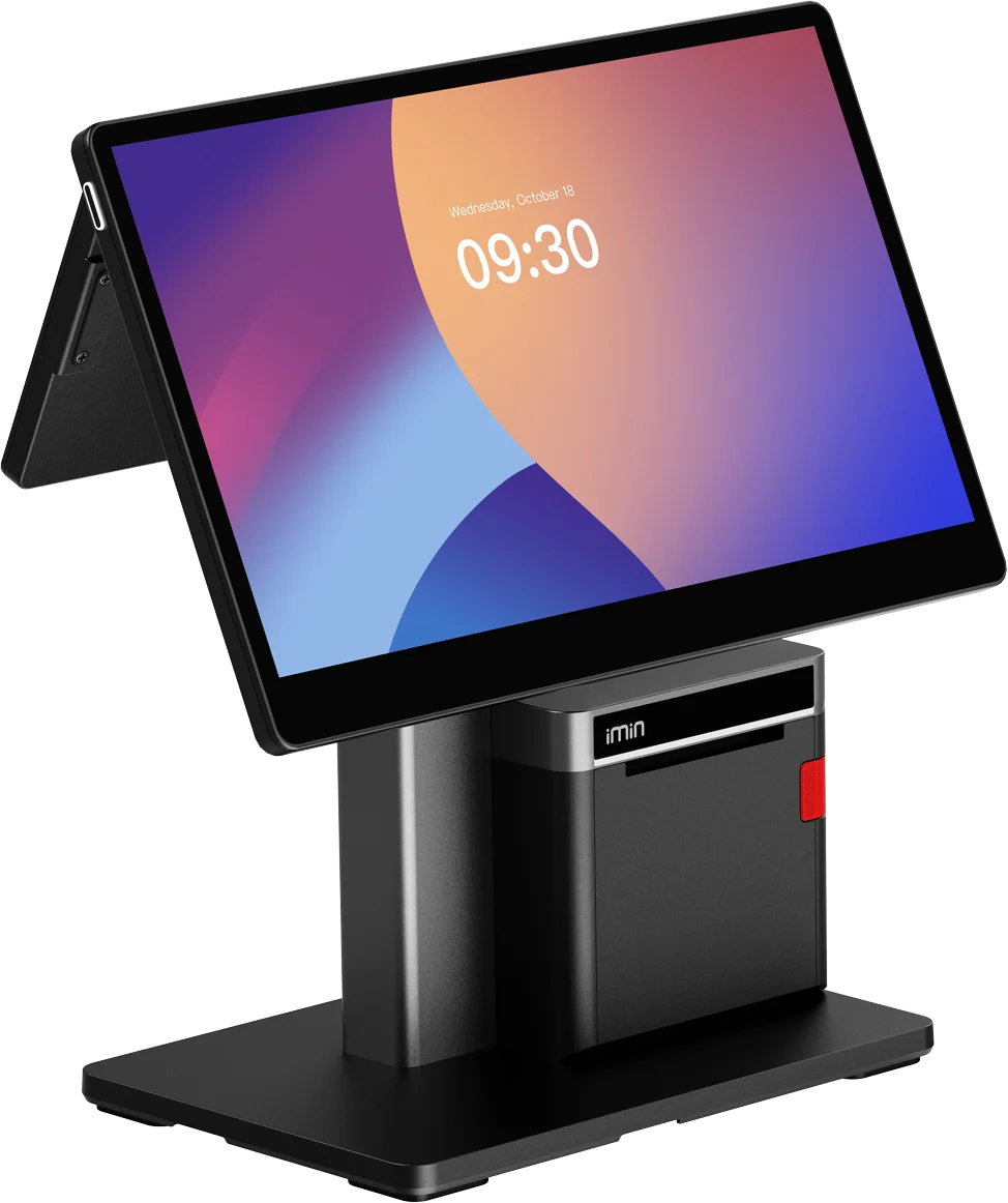 IMIN SWAN 2 PRO (PRINTER) ANDROID 15 8-CORE, 2.0GHZ CORE BOARD 15.6"FHD+15.6"FHD WIFI6 BT NFC 80MM PRINTER GMS 8GB+128GB BLACK - Image 3