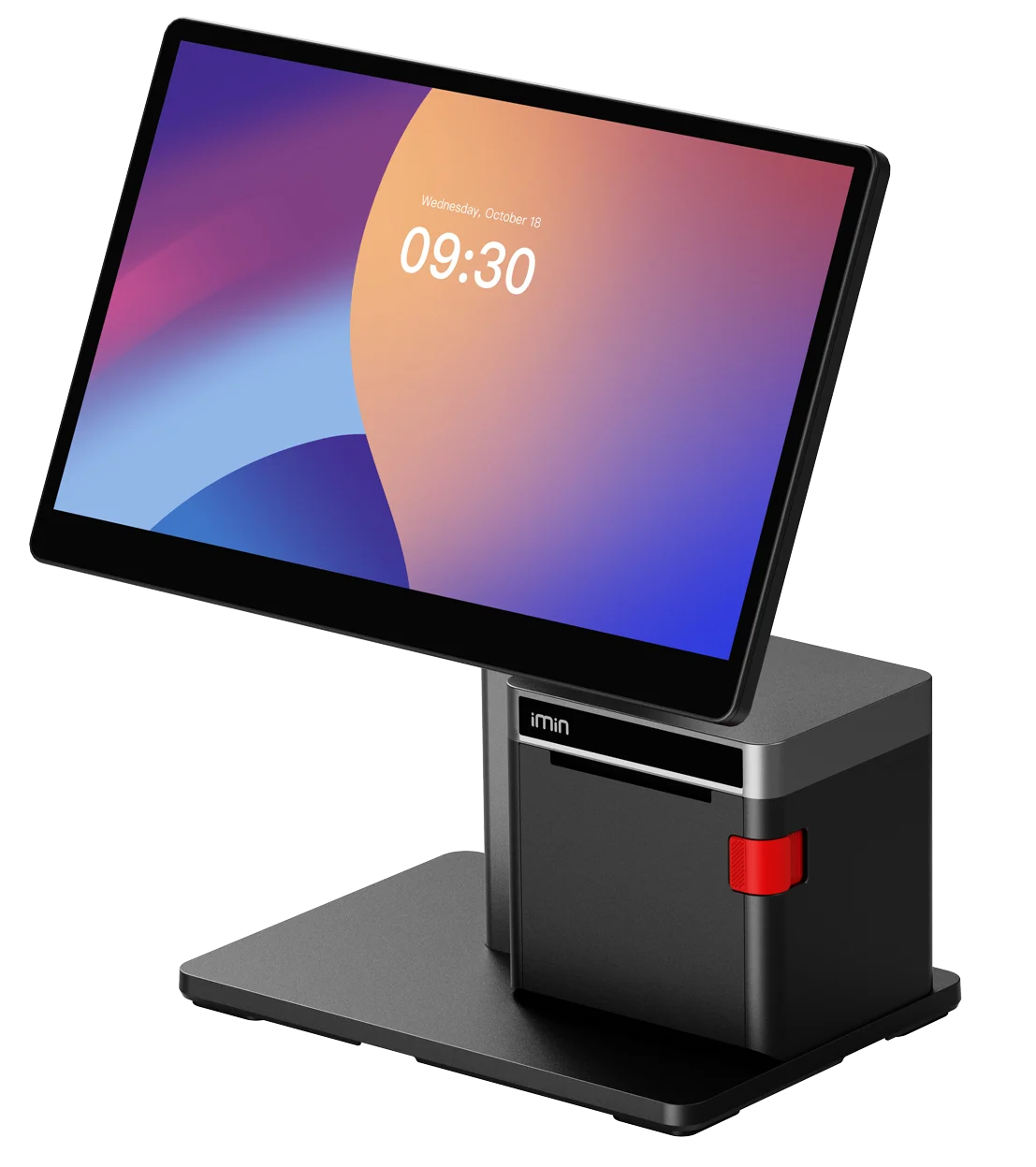 IMIN SWAN 2 PRO (PRINTER) ANDROID 15 8-CORE, 2.0GHZ CORE BOARD 15.6"FHD+15.6"FHD WIFI6 BT NFC 80MM PRINTER GMS 8GB+128GB BLACK