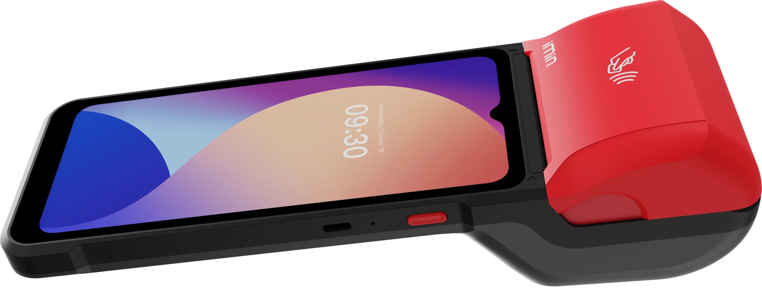 IMIN SWIFT 2 ULTRA ANDROID 13 8-CORE, 2.2GHZ 6.5" 7.7V 3350MAH BATTERY 5MP REAR CAMERA LTE WIFI BT GNSS 58MM PRINTER 4GB+64GB RED NFC FINGERPRINT ZEBRA SCANNER HAND STRAP GMS - Image 7