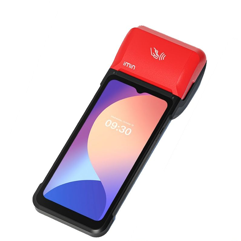 IMIN SWIFT 2 PRO ANDROID 13 8-CORE, 2.0GHZ 6.5" 7.7V 3350MAH BATTERY 5MP REAR CAMERA LTE WIFI BT GNSS 58MM PRINTER 4GB+32GB RED NFC