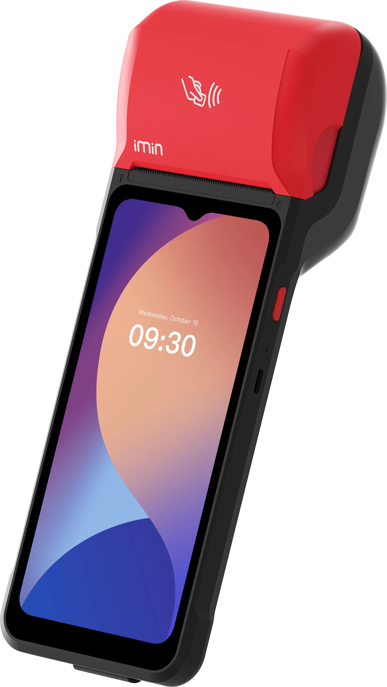 IMIN SWIFT 2 ULTRA ANDROID 13 8-CORE, 2.2GHZ 6.5" 7.7V 3350MAH BATTERY 5MP REAR CAMERA LTE WIFI BT GNSS 58MM PRINTER 4GB+64GB RED NFC FINGERPRINT ZEBRA SCANNER HAND STRAP GMS - Image 8