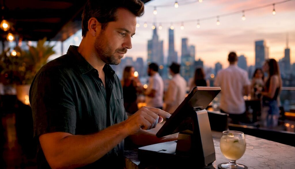 Hospitality manager using open platform POS terminal